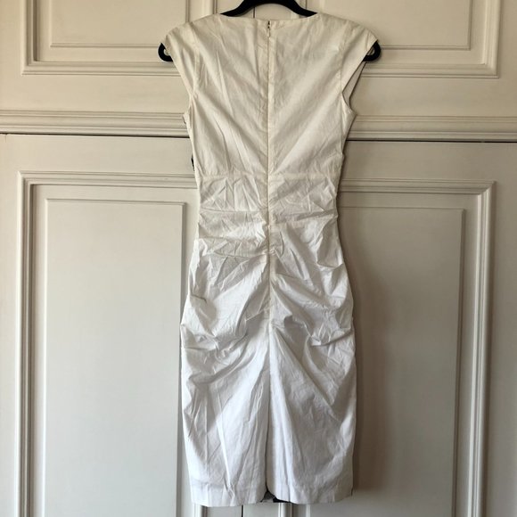 *NWT* White Floral-Print Surplice Neckline Cotton Dress - Made in Canada - XXS - Picture 2 of 16